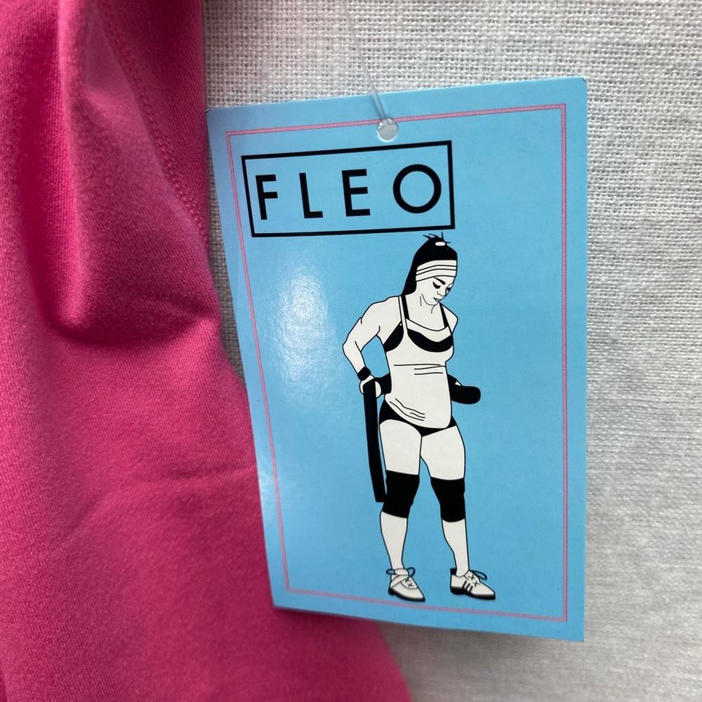 Fleo Bodysuit Small Pink Activewear Singlet One Piece Weightlifting NEW - Picture 8 of 15